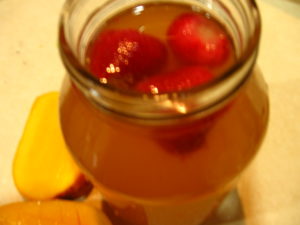 Strawberry Mango Kombucha soda
